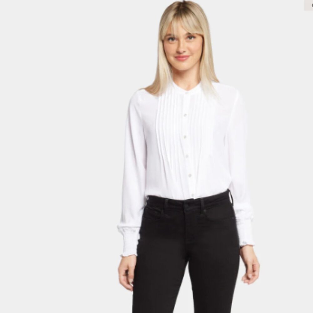 NYDJ  Marilyn Straight-leg Jeans, Black sz 6
